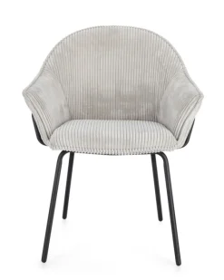 Discount Bizzotto SEDIA C-BR CASSIDY NERO/GRIGIO CHIARO