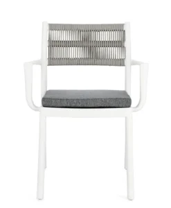 Hot Bizzotto SEDIA C-BR C-C ALVIN BIANCO/GRIGIO CH.