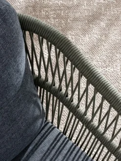 Outlet Bizzotto SEDIA C-BR C-C GALDANA ANTRACITE/VERDE