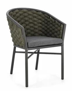 Discount Bizzotto SEDIA C-BR C-C MARGALIDA ANTRACITE/VERDE