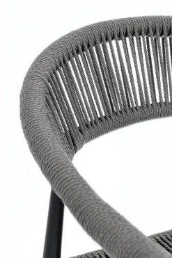 Outlet Bizzotto SEDIA C-BR JANDIA ANTRACITE/GRIGIO