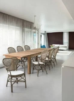 Outlet Bizzotto SEDIA CON BRACCIOLI IN FIBRE NATURALI - EDELINA