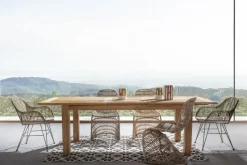 Outlet Bizzotto SEDIA CON BRACCIOLI IN FIBRE NATURALI - RAQUEL