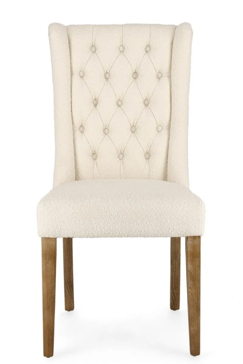 New Bizzotto SEDIA EFFETTO BOUCLE' NATURALE - COLUMBIA