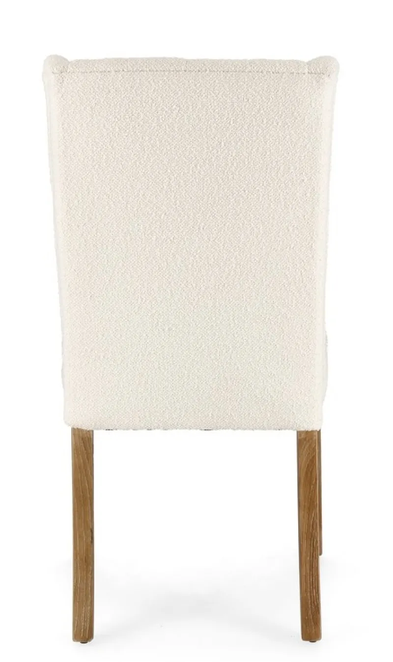 New Bizzotto SEDIA EFFETTO BOUCLE' NATURALE - COLUMBIA