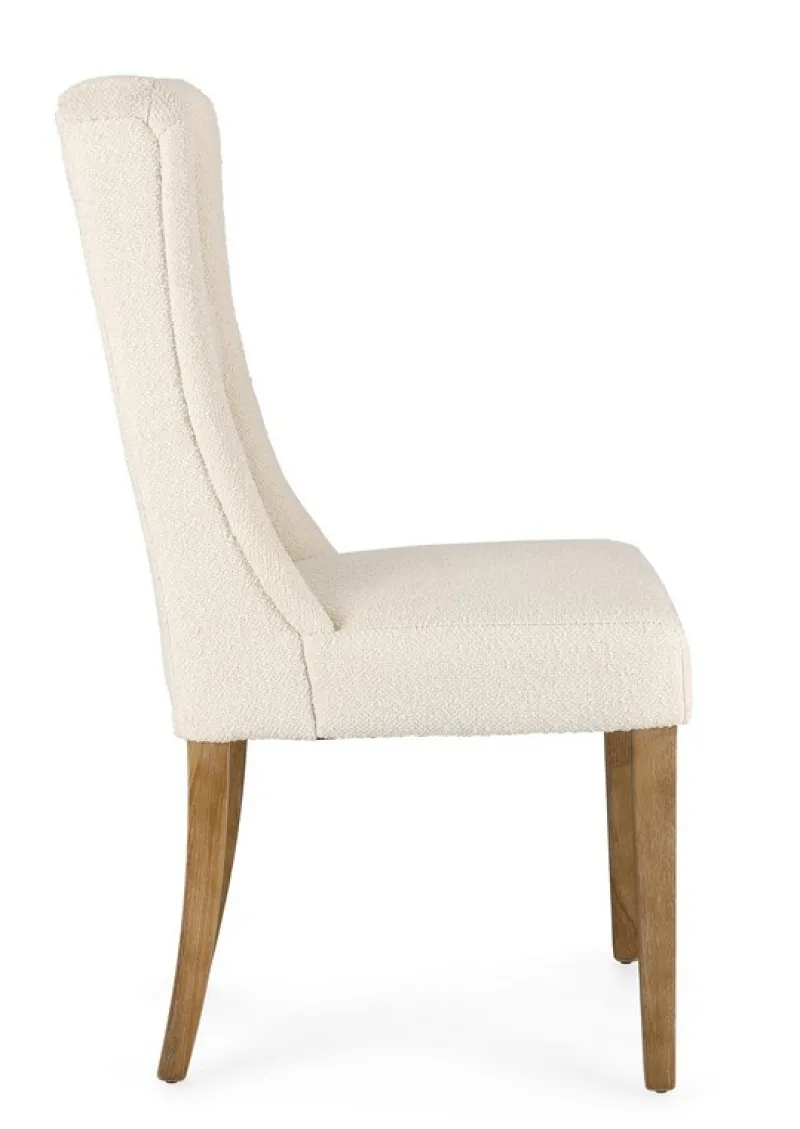 New Bizzotto SEDIA EFFETTO BOUCLE' NATURALE - COLUMBIA