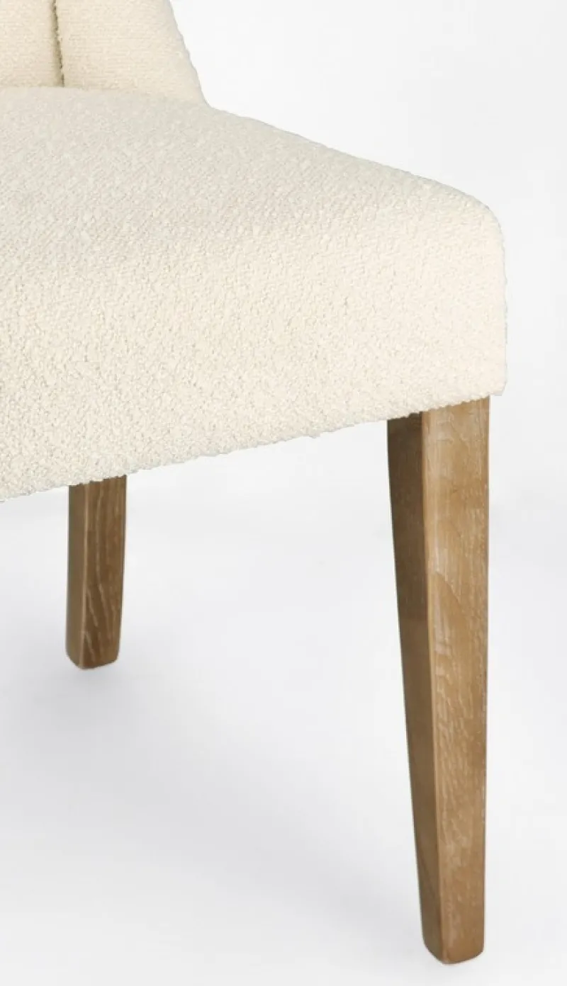 New Bizzotto SEDIA EFFETTO BOUCLE' NATURALE - COLUMBIA