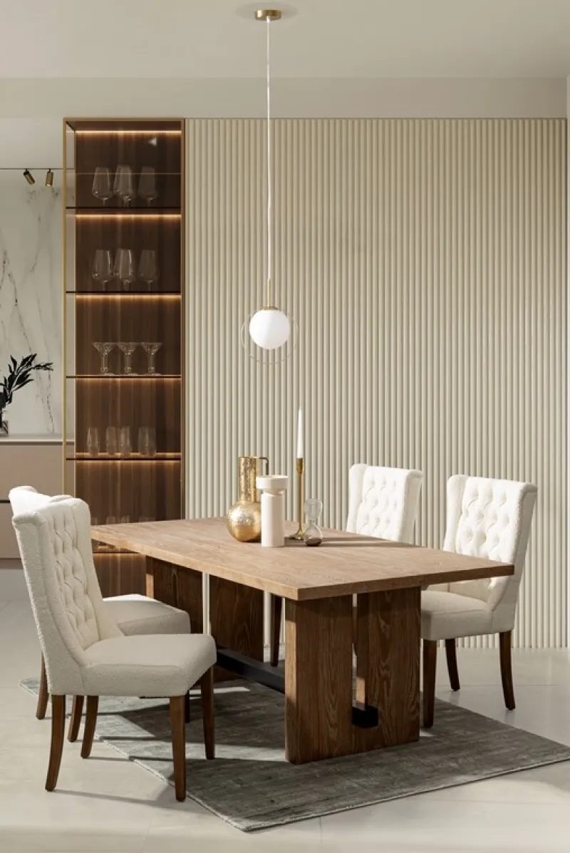 New Bizzotto SEDIA EFFETTO BOUCLE' NATURALE - COLUMBIA