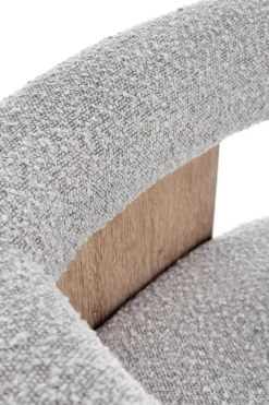 Online Bizzotto SEDIA EFFETTO BOUCLE' NATURALE GRIGIO - AGAPE