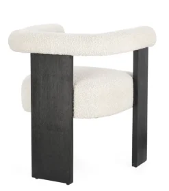 Outlet Bizzotto SEDIA EFFETTO BOUCLE' NERO NATURALE - AGAPE