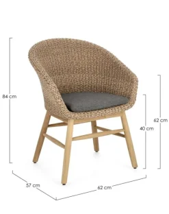 Best Bizzotto SEDIA IN ALLUMINIO ABACA - GENESIS