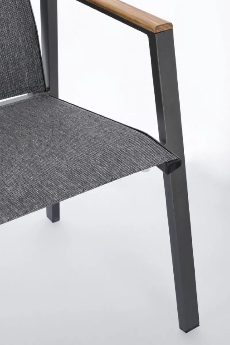 Online Bizzotto SEDIA IN ALLUMINIO ANTRACITE GK52 - CAMERON