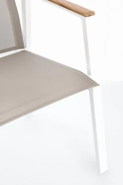 Discount Bizzotto SEDIA IN ALLUMINIO BIANCO GK50 - CAMERON
