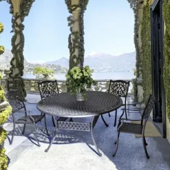 Clearance Bizzotto SEDIA IN ALLUMINIO IMPILABILE ANTRACITE- IVREA