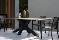 Best Bizzotto SEDIA IN ALLUMINIO IMPILABILE ANTRACITE CX23 - KONNOR