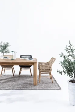 Clearance Bizzotto SEDIA IN ALLUMINIO NERA - WILSON