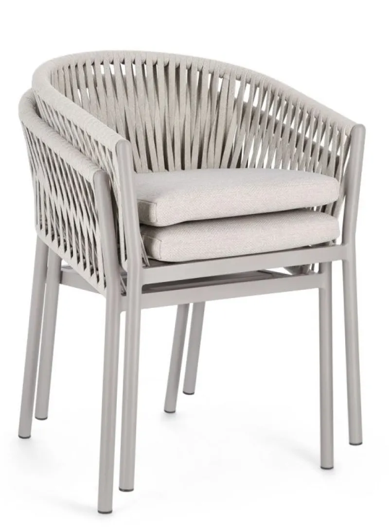 Outlet Bizzotto SEDIA IN CORDA MOON WG24 - FLORENCIA