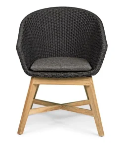 Online Bizzotto SEDIA IN CORDA PER ESTERNO ANTRACITE - COACHELLA