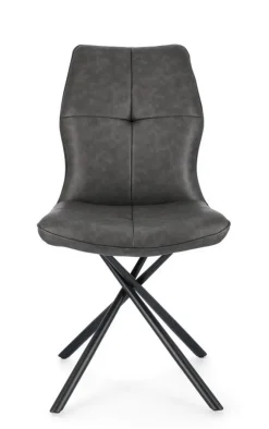 Hot Bizzotto SEDIA IN ECOPELLE ANTRACITE - KEPLER
