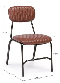 Best Bizzotto SEDIA IN ECOPELLE ARANCIO - DEBBIE