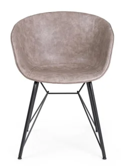 Best Bizzotto SEDIA IN ECOPELLE BEIGE - WARHOL