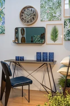 Clearance Bizzotto SEDIA IN ECOPELLE BLU - NELLY