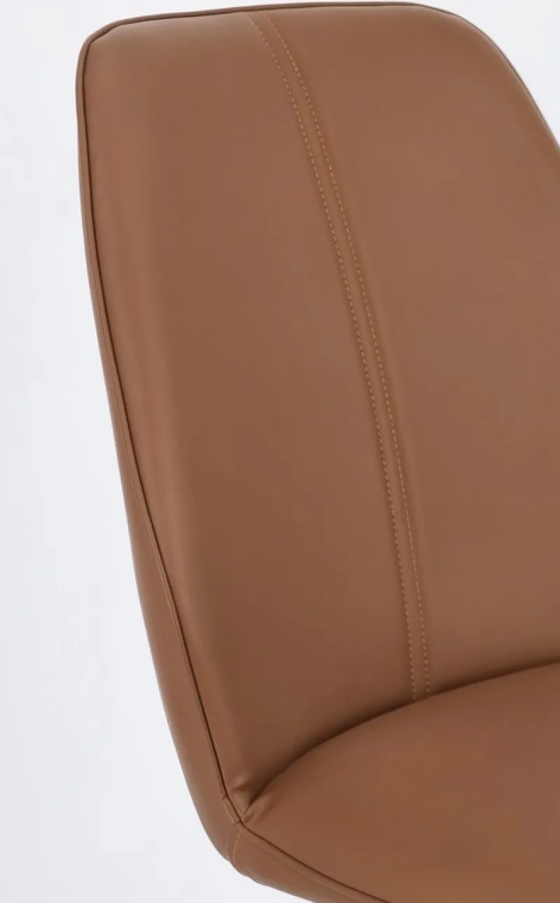 Outlet Bizzotto SEDIA IN ECOPELLE COGNAC - MAXWELL