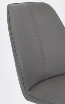 Outlet Bizzotto SEDIA IN ECOPELLE GRIGIA - MAXWELL