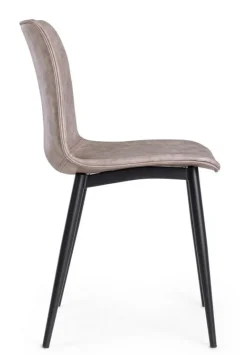 Bizzotto SEDIA IN ECOPELLE NERA - KYRA