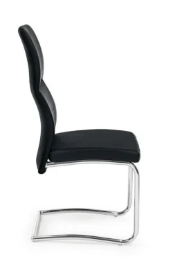 New Bizzotto SEDIA IN ECOPELLE NERA - THELMA