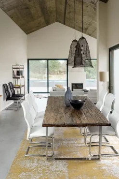 New Bizzotto SEDIA IN ECOPELLE NERA - THELMA