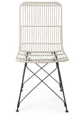 Sale Bizzotto SEDIA IN FIBRE NATURALI BIANCA - LUCILA KUBU