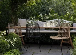 Clearance Bizzotto SEDIA IN FIBRE NATURALI NERA - LORENA