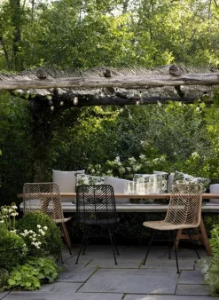 Clearance Bizzotto SEDIA IN FIBRE NATURALI NERA - LORENA