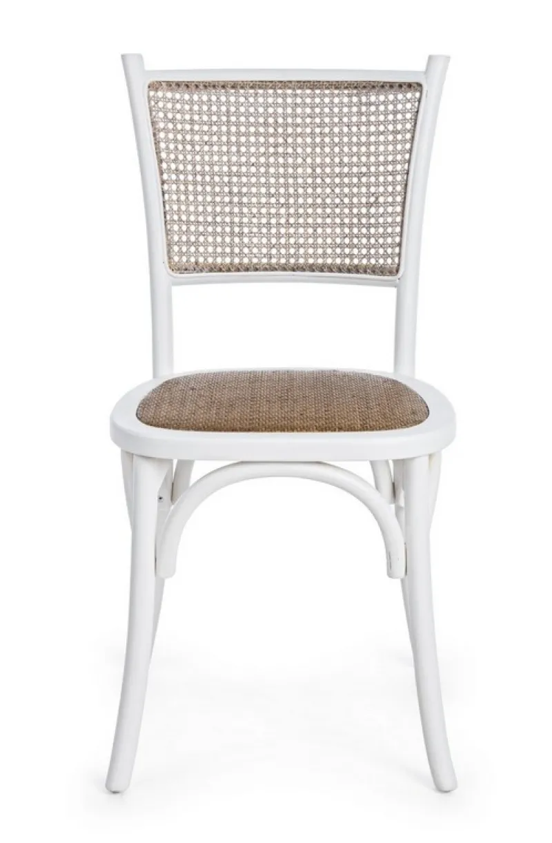 Online Bizzotto SEDIA IN LEGNO BIANCA - CARREL