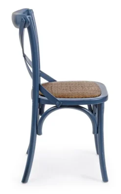 Bizzotto SEDIA IN LEGNO BLU - CROSS