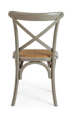 Online Bizzotto SEDIA IN LEGNO GRIGIO SCURO - CROSS