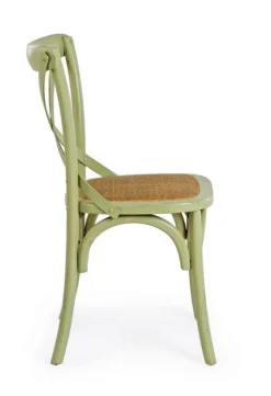 Sale Bizzotto SEDIA IN LEGNO VERDE - CROSS