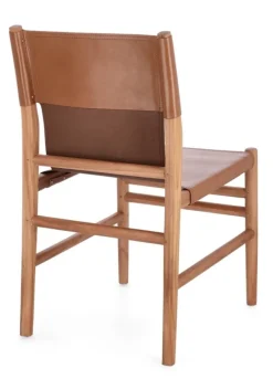 Hot Bizzotto SEDIA IN PELLE COGNAC - CAROLINE