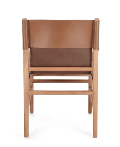 Best Bizzotto SEDIA IN PELLE CON BRACCIOLI COGNAC - CAROLINE
