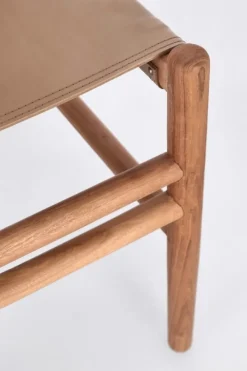 Sale Bizzotto SEDIA IN PELLE TORTORA - CAROLINE