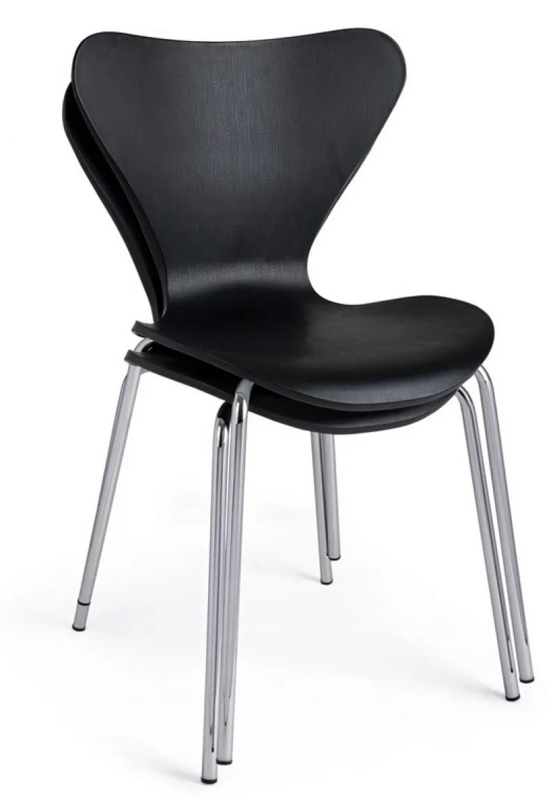 New Bizzotto SEDIA IN PLASTICA NERA - TESSA