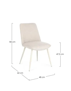 Outlet Bizzotto SEDIA IN TESSUTO BEIGE - CORA