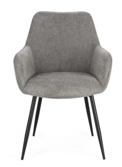 Clearance Bizzotto SEDIA IN TESSUTO GRIGIO SCURO - CORA