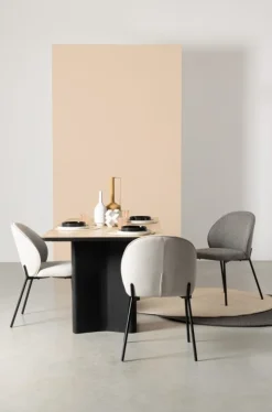 Bizzotto SEDIA IN TESSUTO GRIGIO SCURO - WENDY