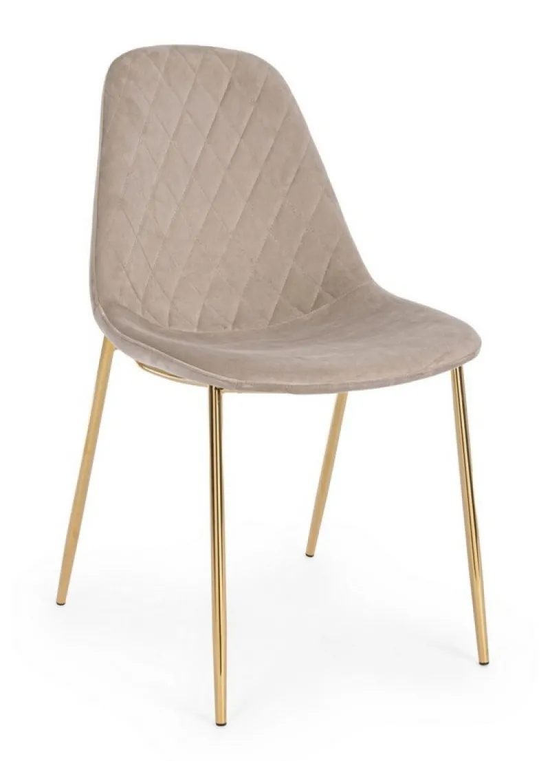 Best Bizzotto SEDIA IN VELLUTO TORTORA - TERRY