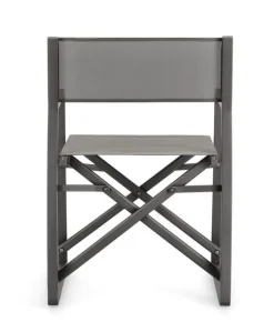 Discount Bizzotto SEDIA REGISTA IN ALLUMINIO ANTRACITE CX23 - KONNOR