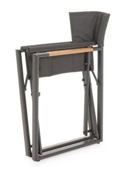 Hot Bizzotto SEDIA REGISTA IN ALLUMINIO PIEGHEVOLE ANTRACITE YK13 - LAGUN