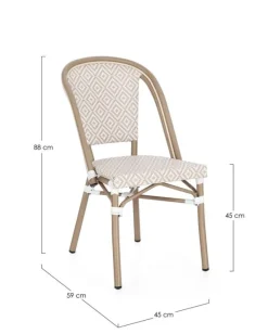 Best Bizzotto SEDIA SILVEIRA BEIGE