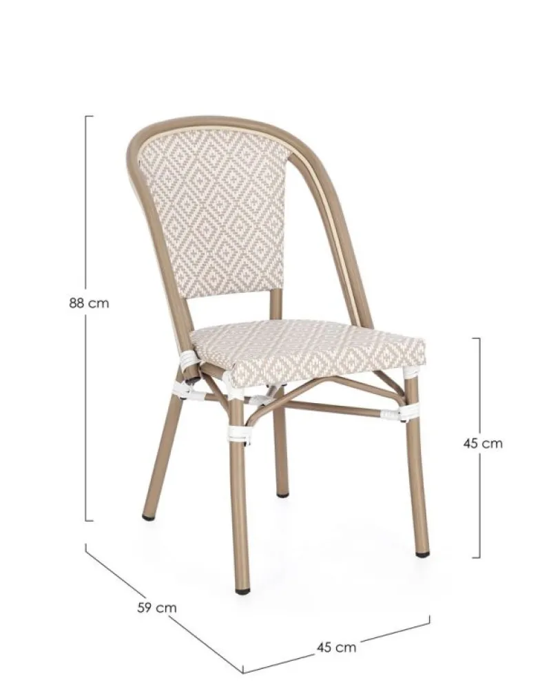 Best Bizzotto SEDIA SILVEIRA BEIGE